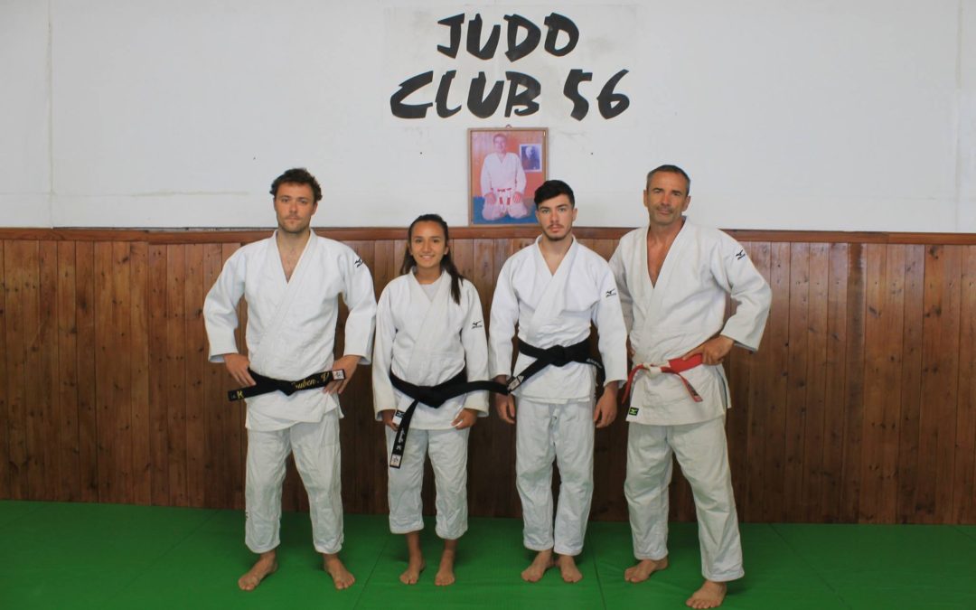 Trois nouvelles ceintures noires pour le Judo club 56 de vannes