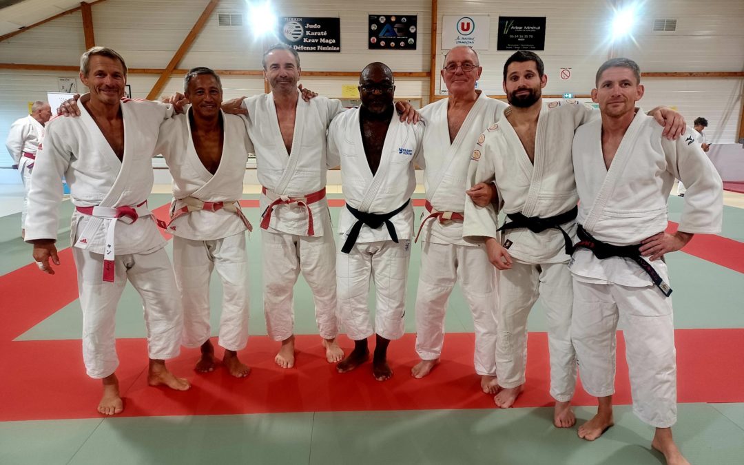 Les profs du Judo club 56 en stage avec un expert du MMA.